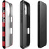 Red and Black Checkerboard iPhone 16 Plus Impact Case